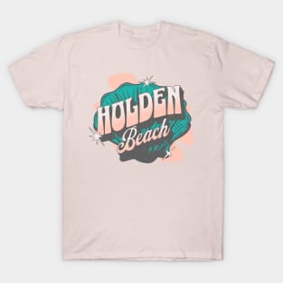 Holden Beach, North Carolina Groovy Seashell T-Shirt